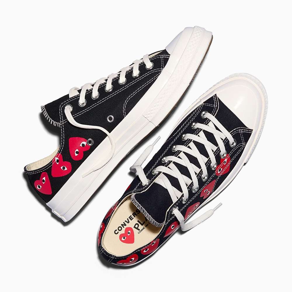 Converse Comme Des Garcons 88 99 Converse X Comme Des Garcons PLAY All Star Chuck '70 Ox Unisex Sneakers  Blue BIG W
