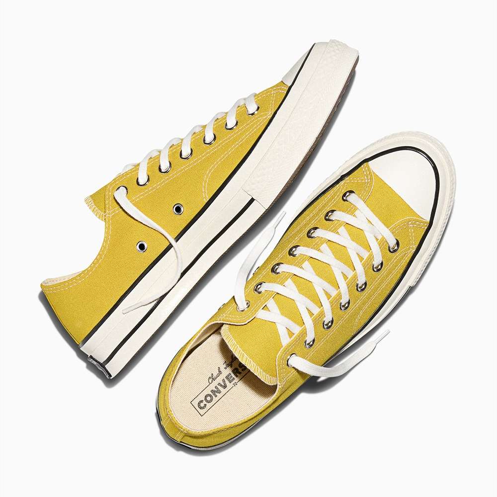 Shop Converse Chuck 70 Men Yellow Low Top Canvas Sneaker Online