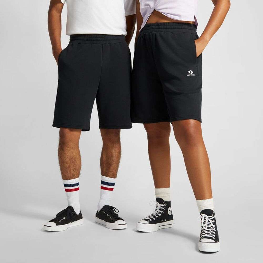 Converse Go-To Embroidered Star Chevron Fleece Short unisex short-image-38