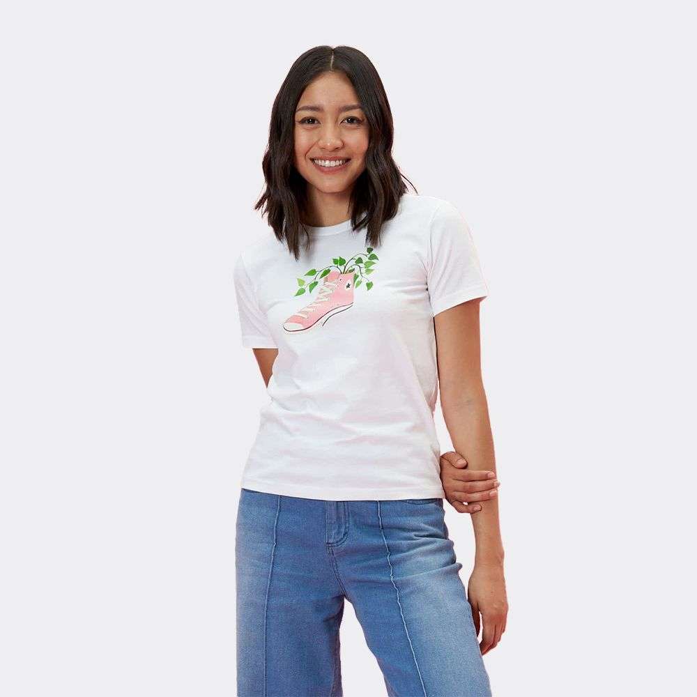 converse Let's Grow Sneaker T-Shirt women's t-shirt-picture-18