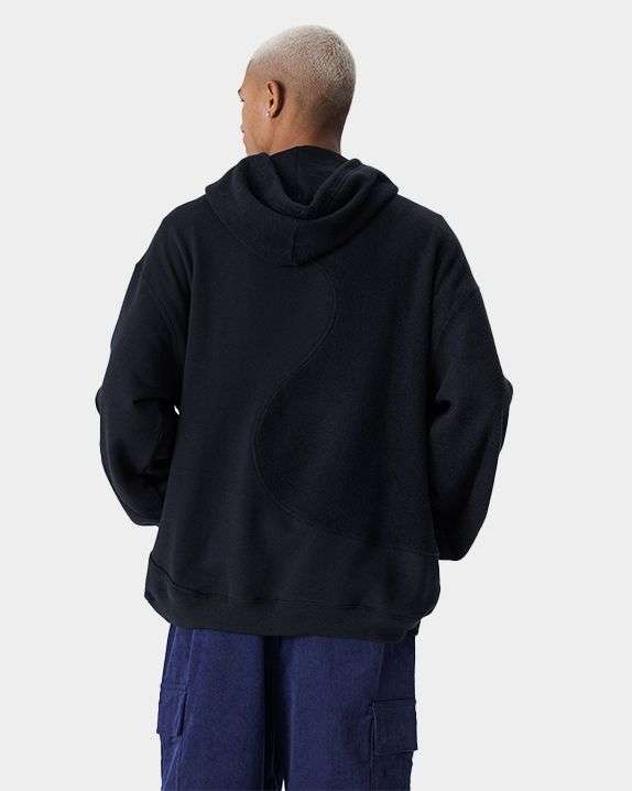 Shop Converse Men Black Dynamic Blocking Pullover Hoodie Online