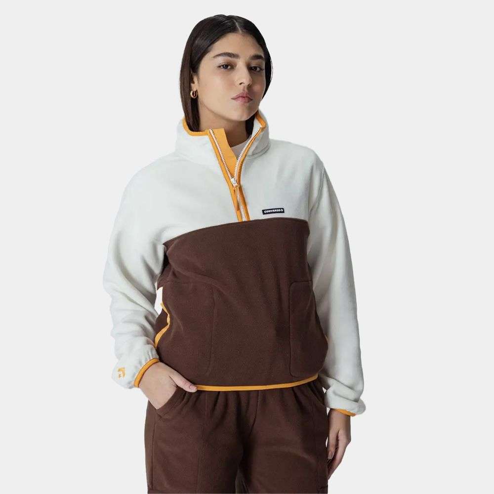 converse Counter Climate Polar Fleece Half-Zip Popover women's outerear-picture-30
