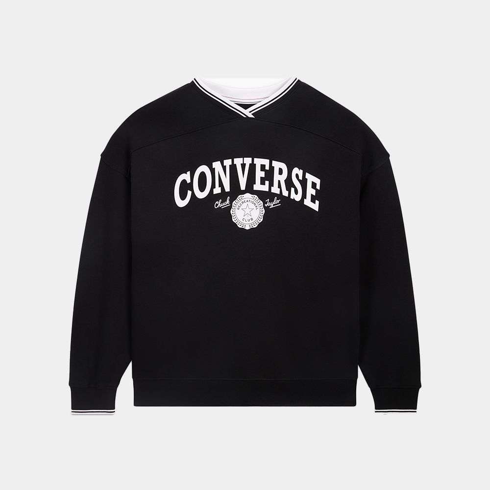 converse Retro Oversized V-Neck women's t-shirt-picture-20