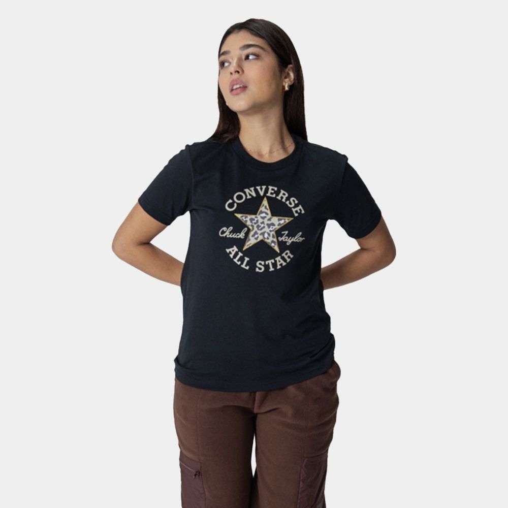 converse Leopard Chuck Taylor Patch T-Shirt women's t-shirt-picture-44