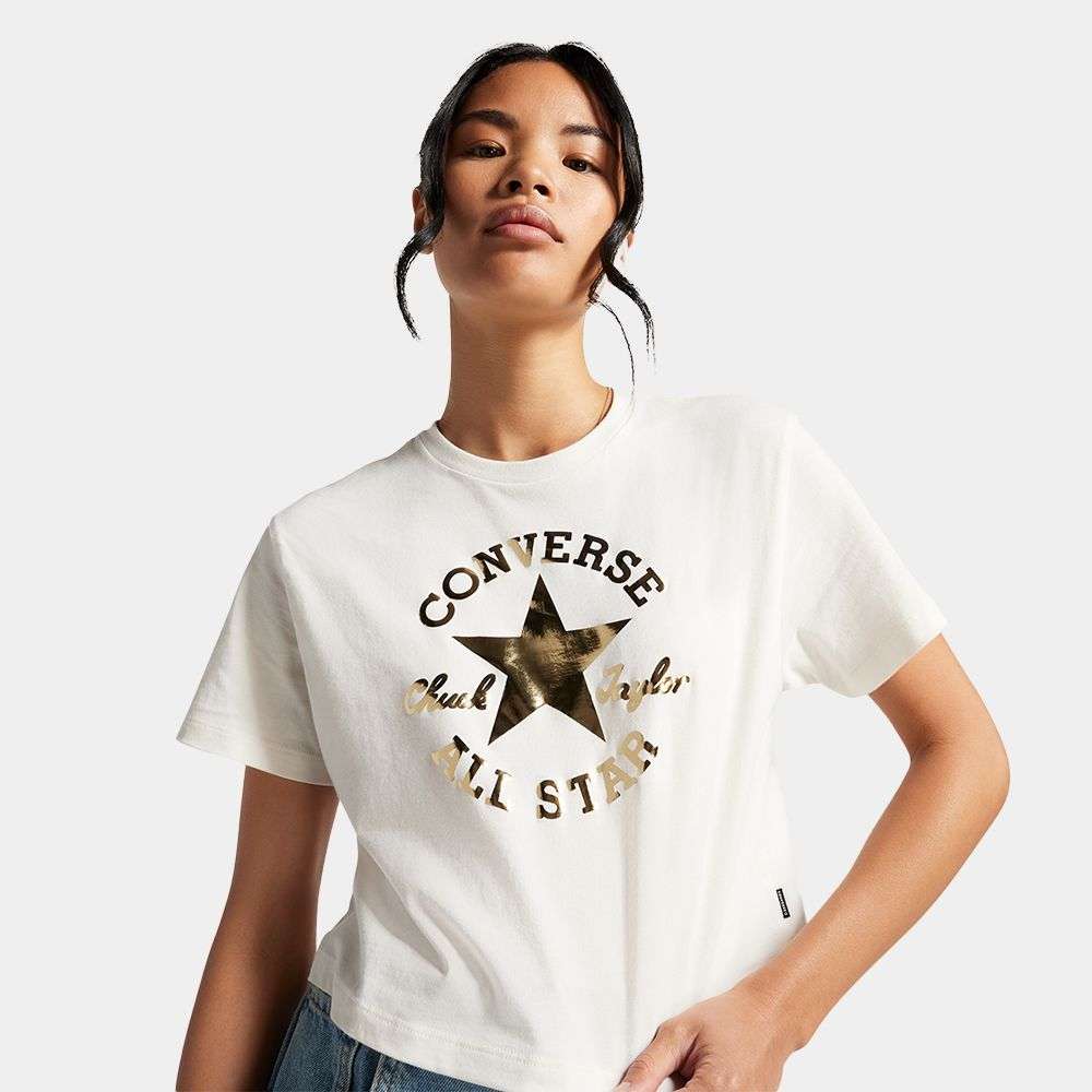 converse Chuck Taylor Patch Cropped T-Shirt women's t-shirt-picture-42