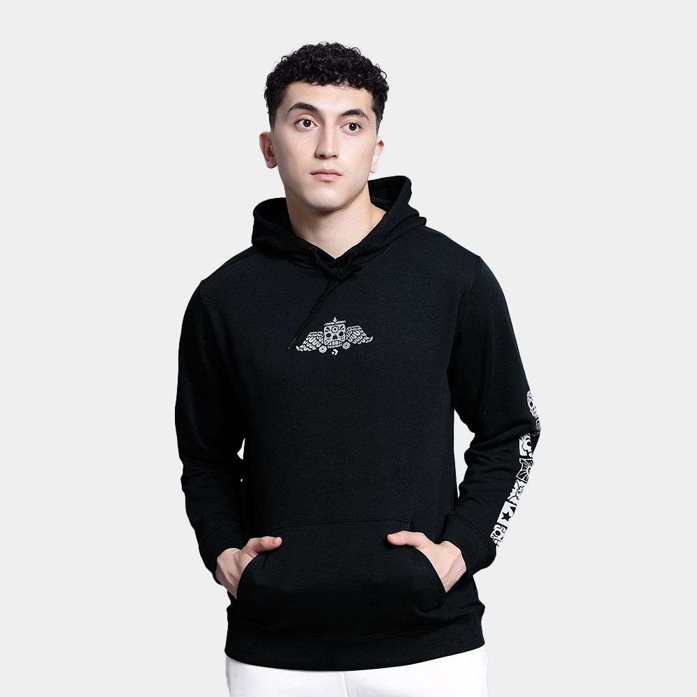 converse DOTD Graphic Hoodie Black men's hoodie-picture-23