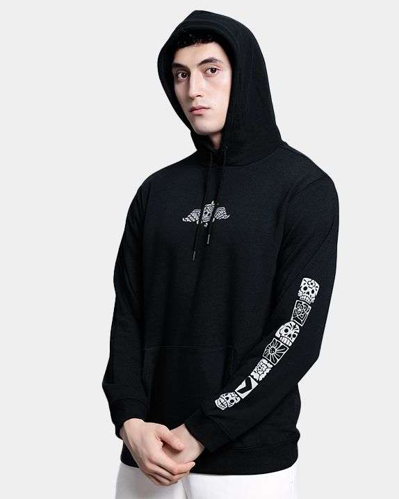 Shop Converse Men Black DOTD Graphic Hoodie Black Online