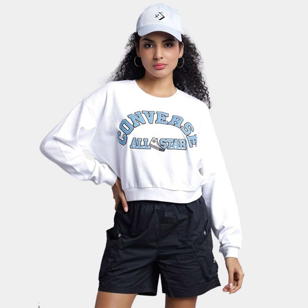 Heritage Cropped Crewneck Sweatshirt women's sweatshirt