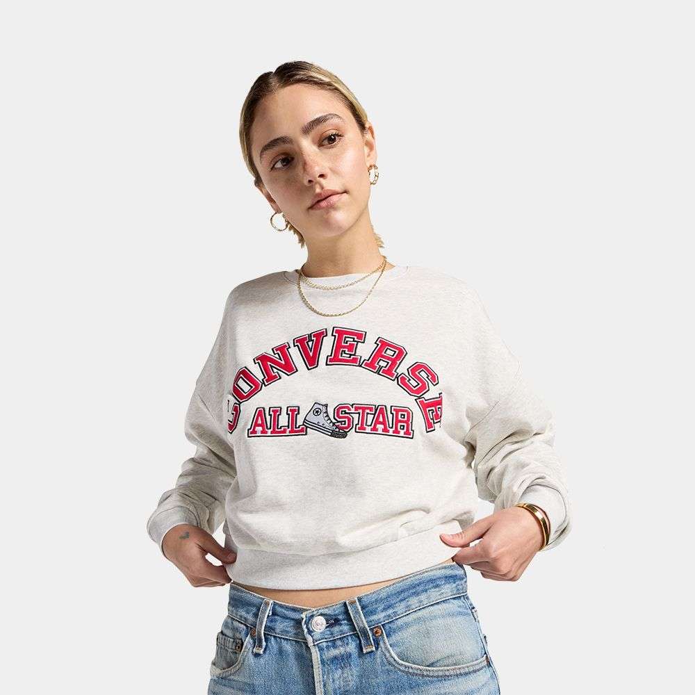 Heritage Cropped Crewneck Sweatshirt women's sweatshirt