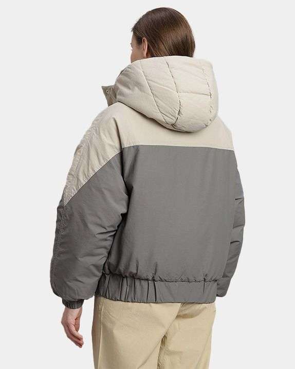 Shop Converse Women Beige Short Super Puffer Jacket Online