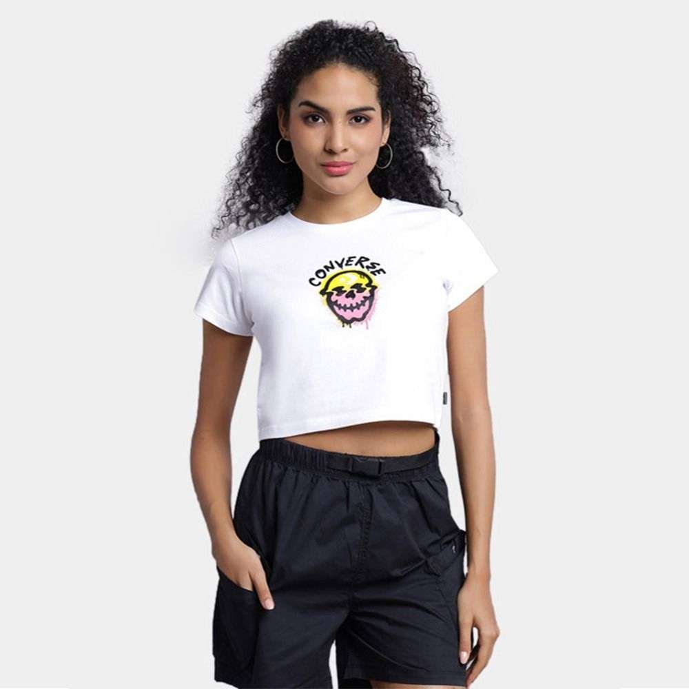 Spray Paint Skull T-Shirt women's t-shirt