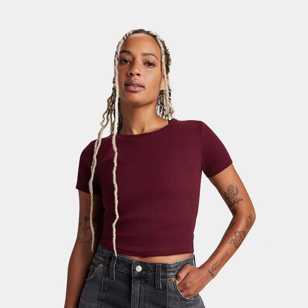 Ribbed Slim T-Shirt women t-shirt