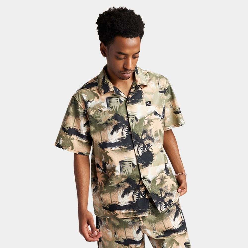 Festival Button-Up T-Shirt men t-shirt