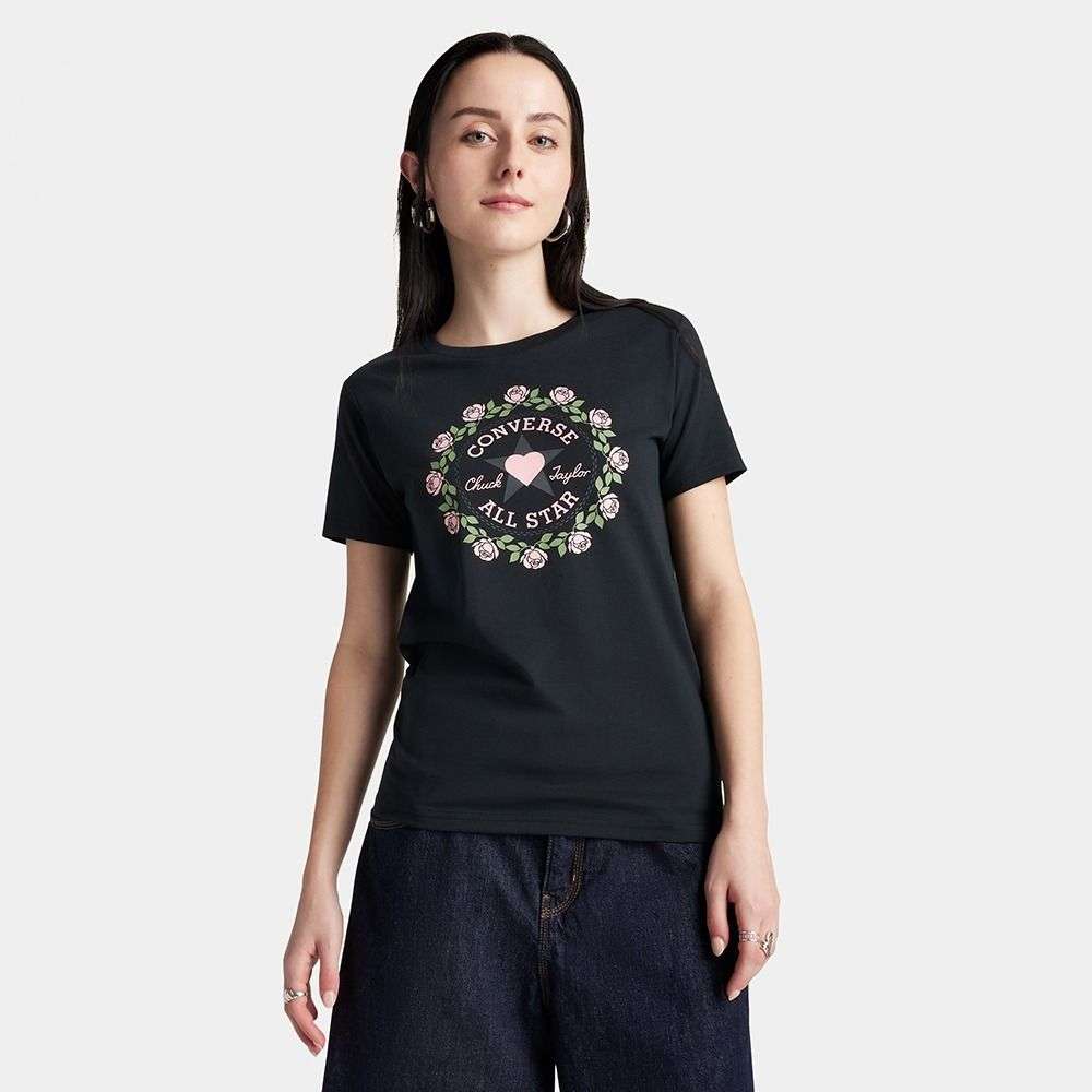 Rose Patch T-Shirt women t-shirt