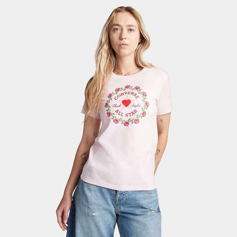 Rose Patch T-Shirt women t-shirt