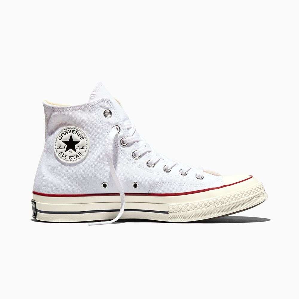 Shop Converse Unisex Chuck 70 Canvas Low Top White Sneakers Online