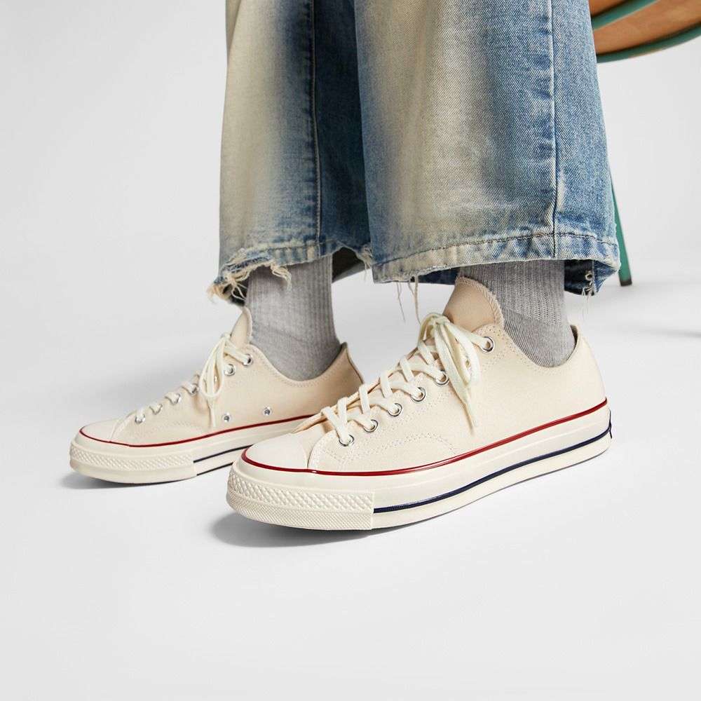 ✝️From old American canvas✝️ Shop Converse Unisex Chuck 70 Canvas High Top White Sneakers