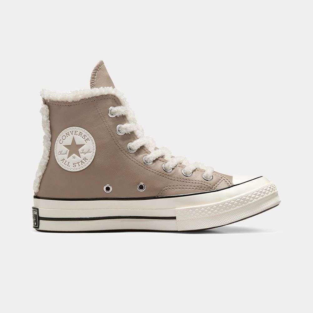 converse Chuck 70 Leather & Faux Sherpa unisex high top shoe-picture-13