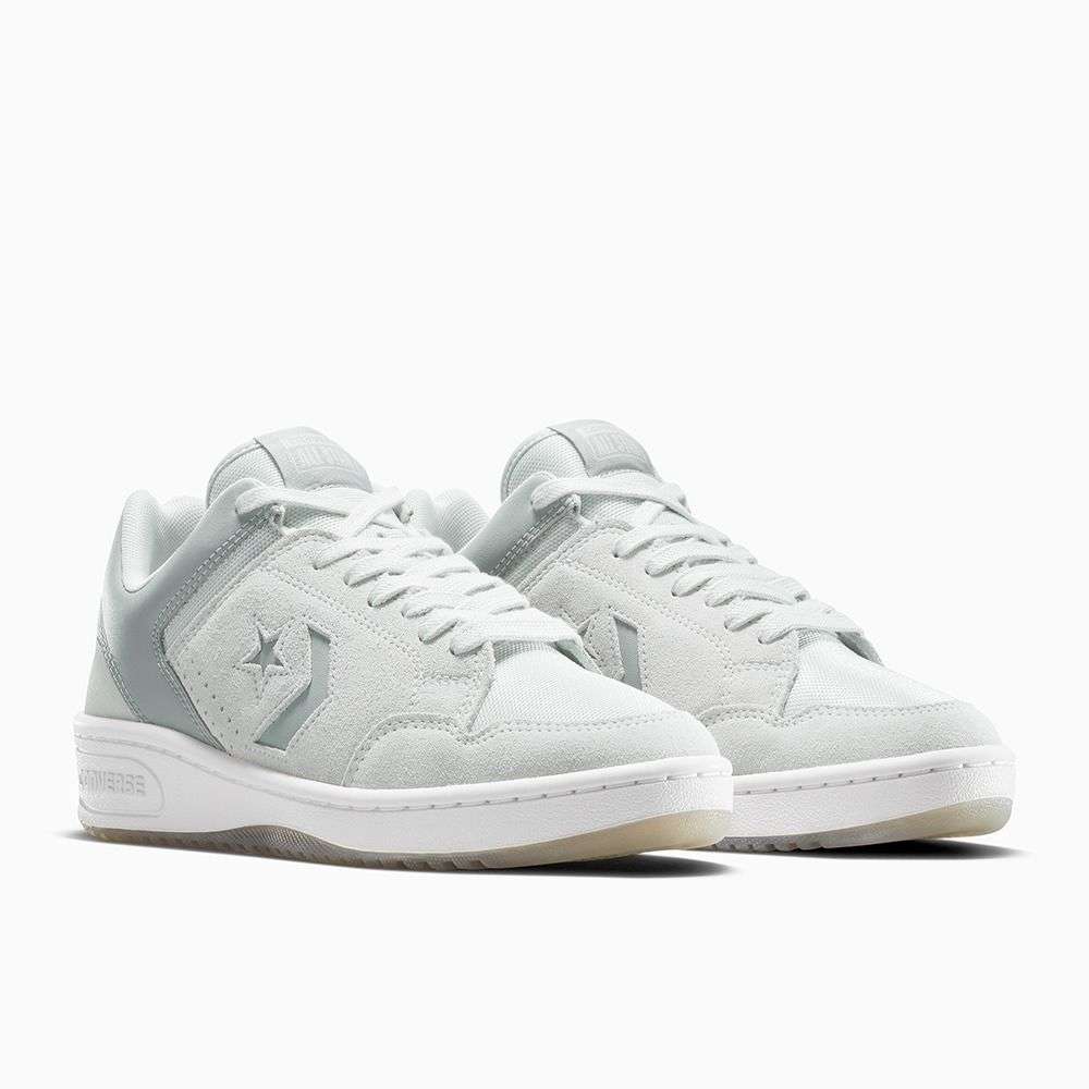 Shop Men Converse Weapon Suede Low Top Grey Sneakers Online