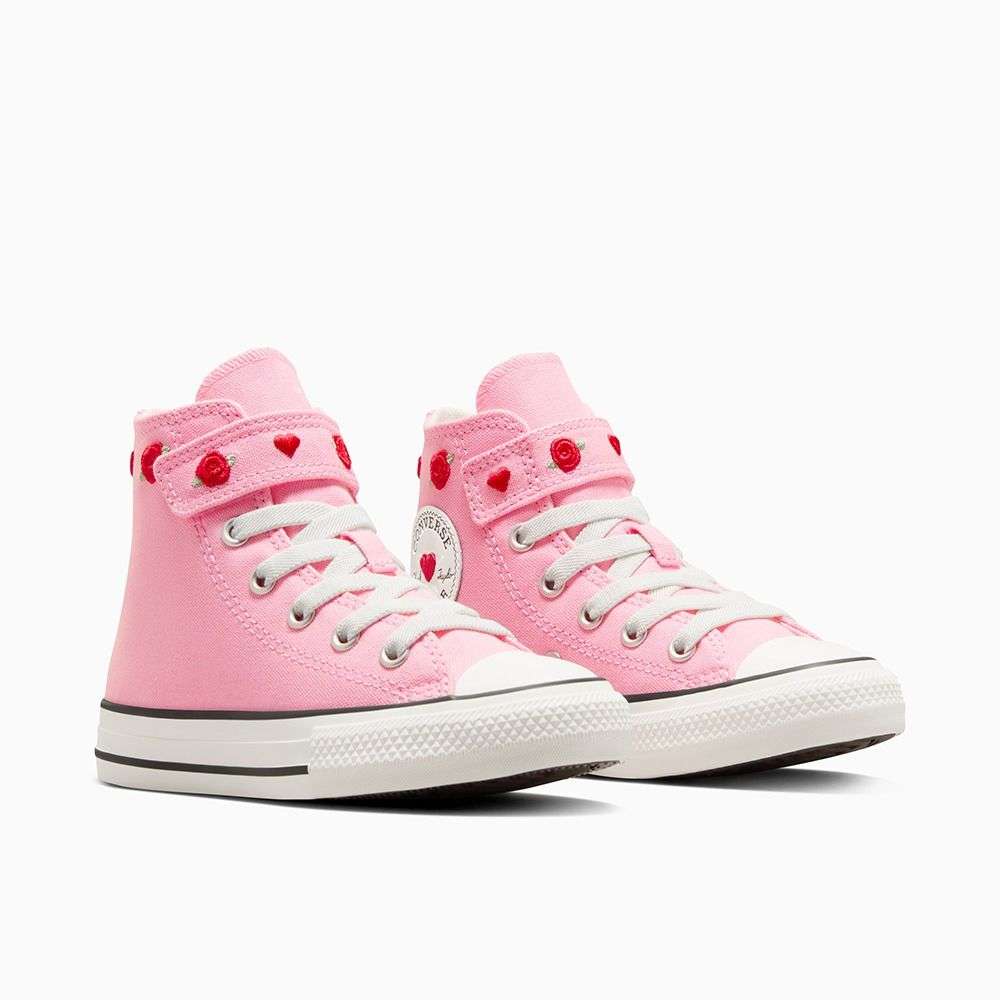 Shop Converse Kids Chuck Taylor All Star Valentine's Day Easy On High Top  Pink Sneakers Online