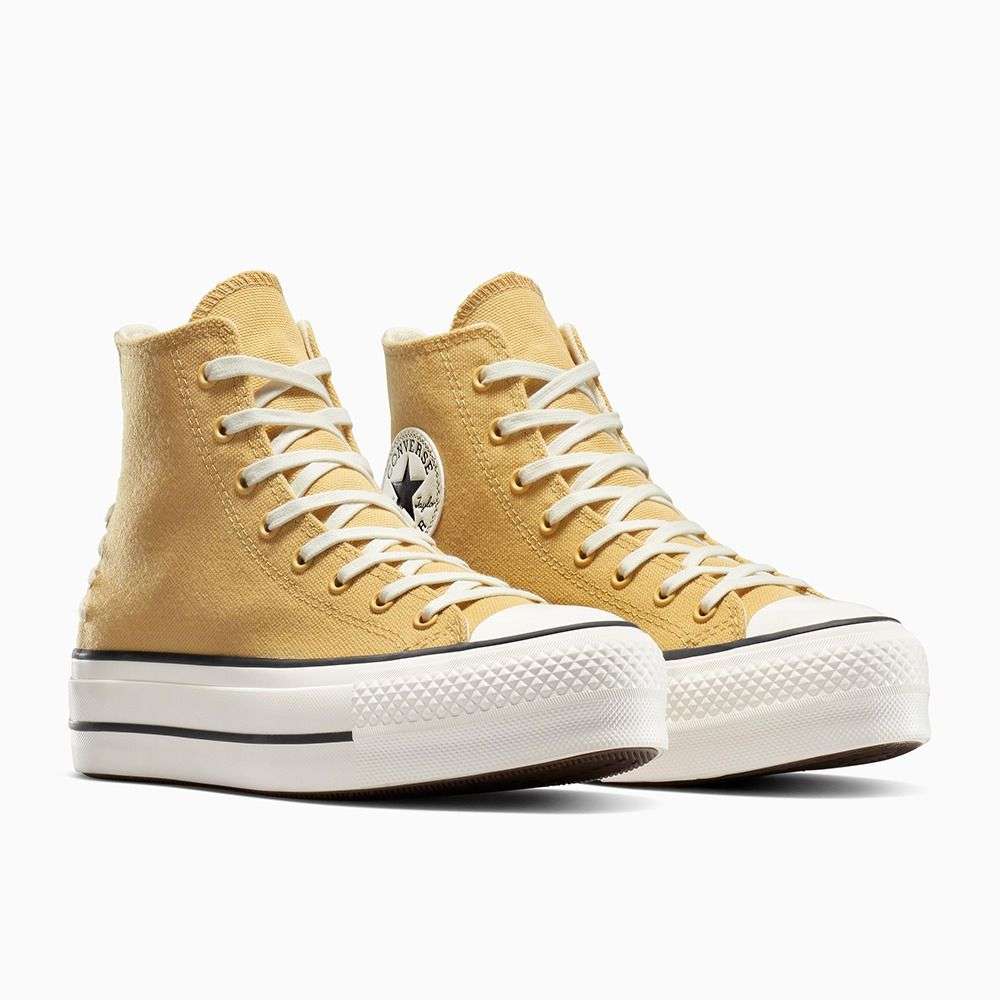 Shop Converse Women Chuck Taylor All Star Lift Platform Crafted Laces Brown  Sneakers Online