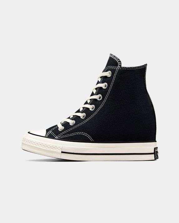 Shop Converse Women Chuck 70 Wedge Platform Black Sneakers Online