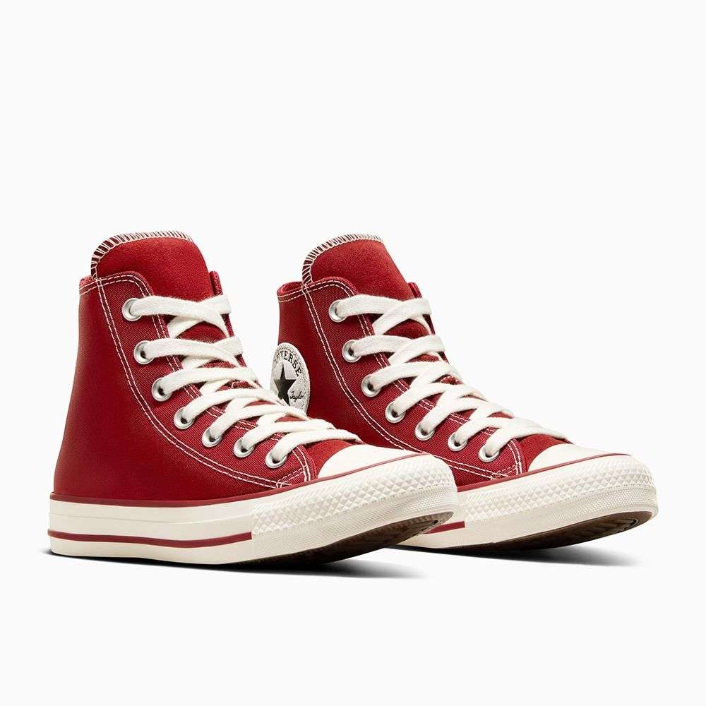 Shop Converse Unisex Chuck Taylor All Star Canvas Suede High Top Red  Sneakers Online