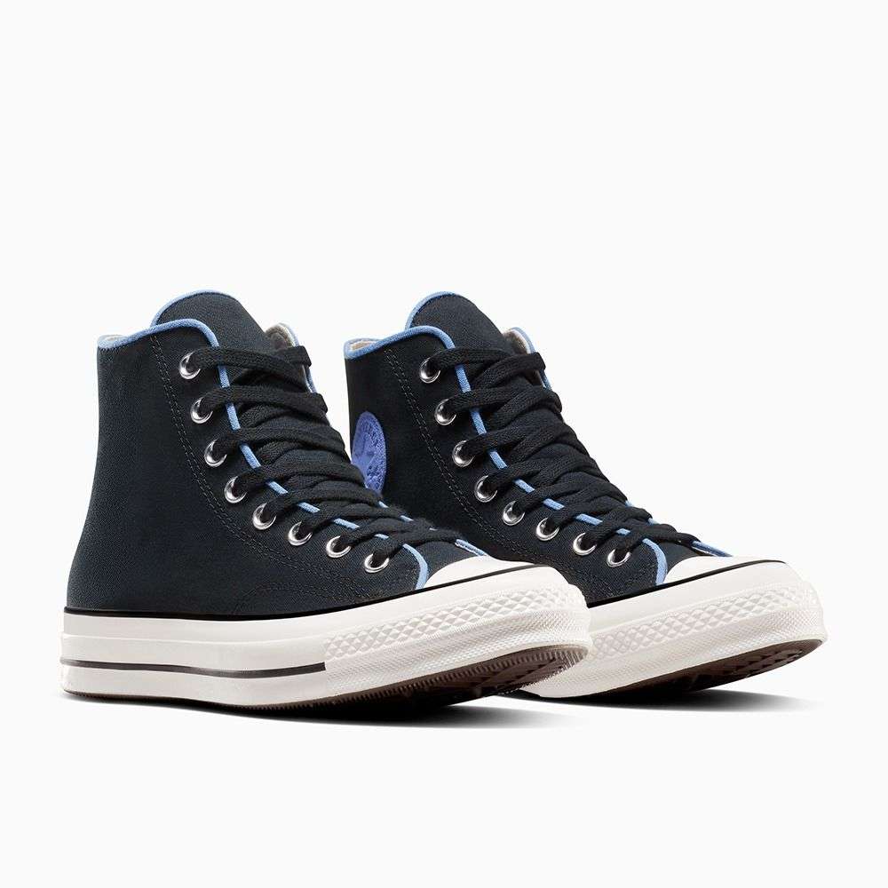 Shop Converse Men Chuck 70 Canvas Cotton High Top Black Sneakers Online