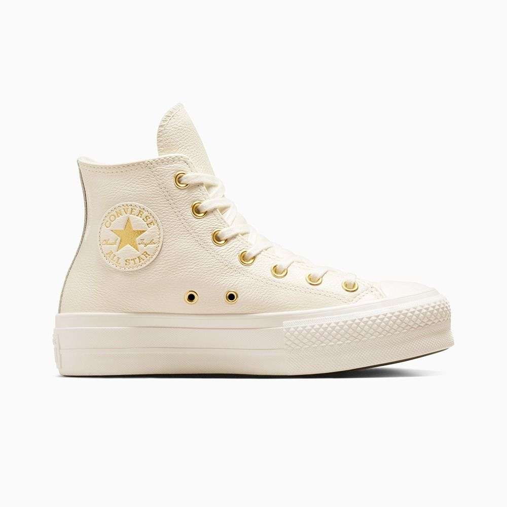 Chuck Taylor All Star Lift Platform Gold women high top shoe-image-39