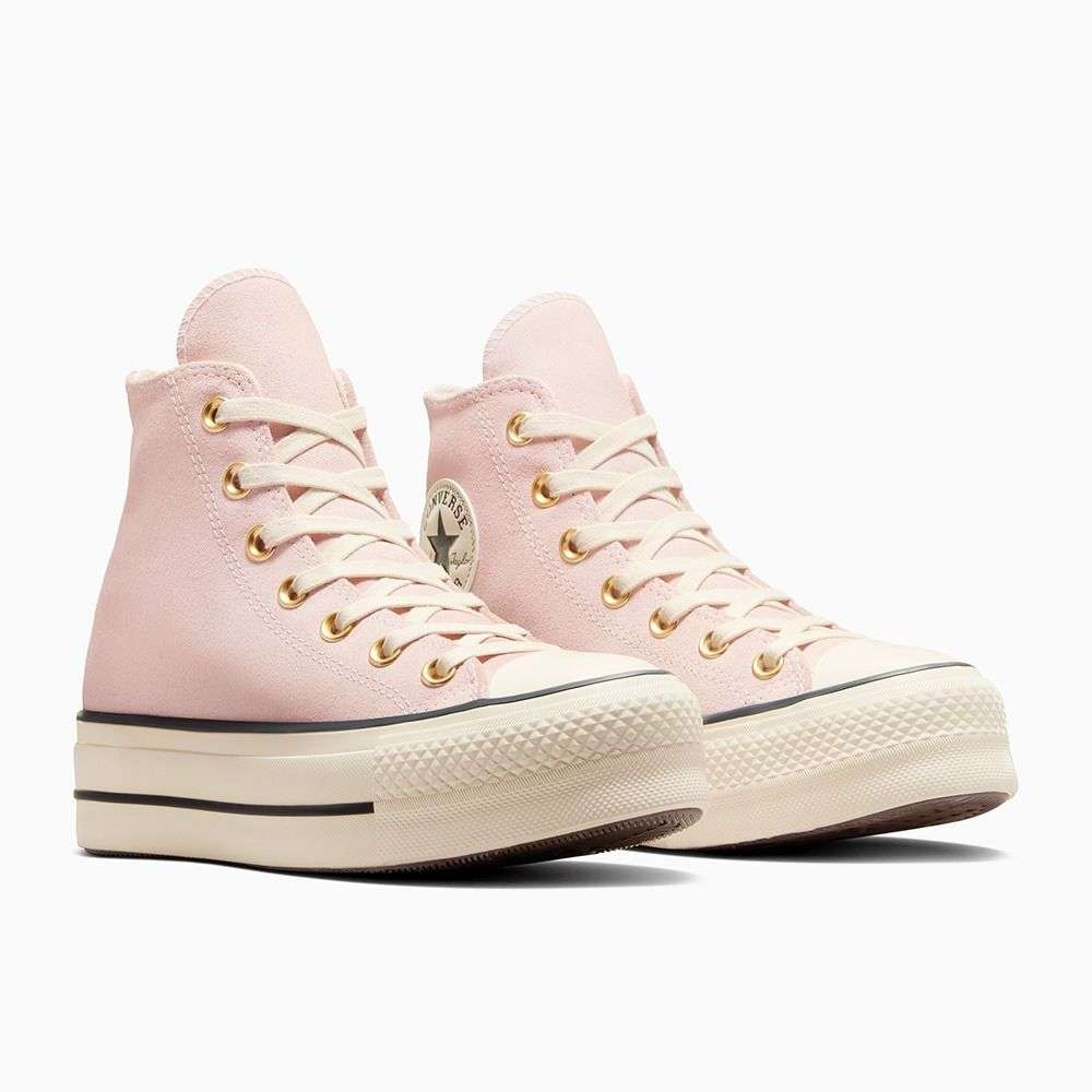 Shop Converse Women Chuck Taylor All Star Lift Platform Suede Pink Sneakers  Online