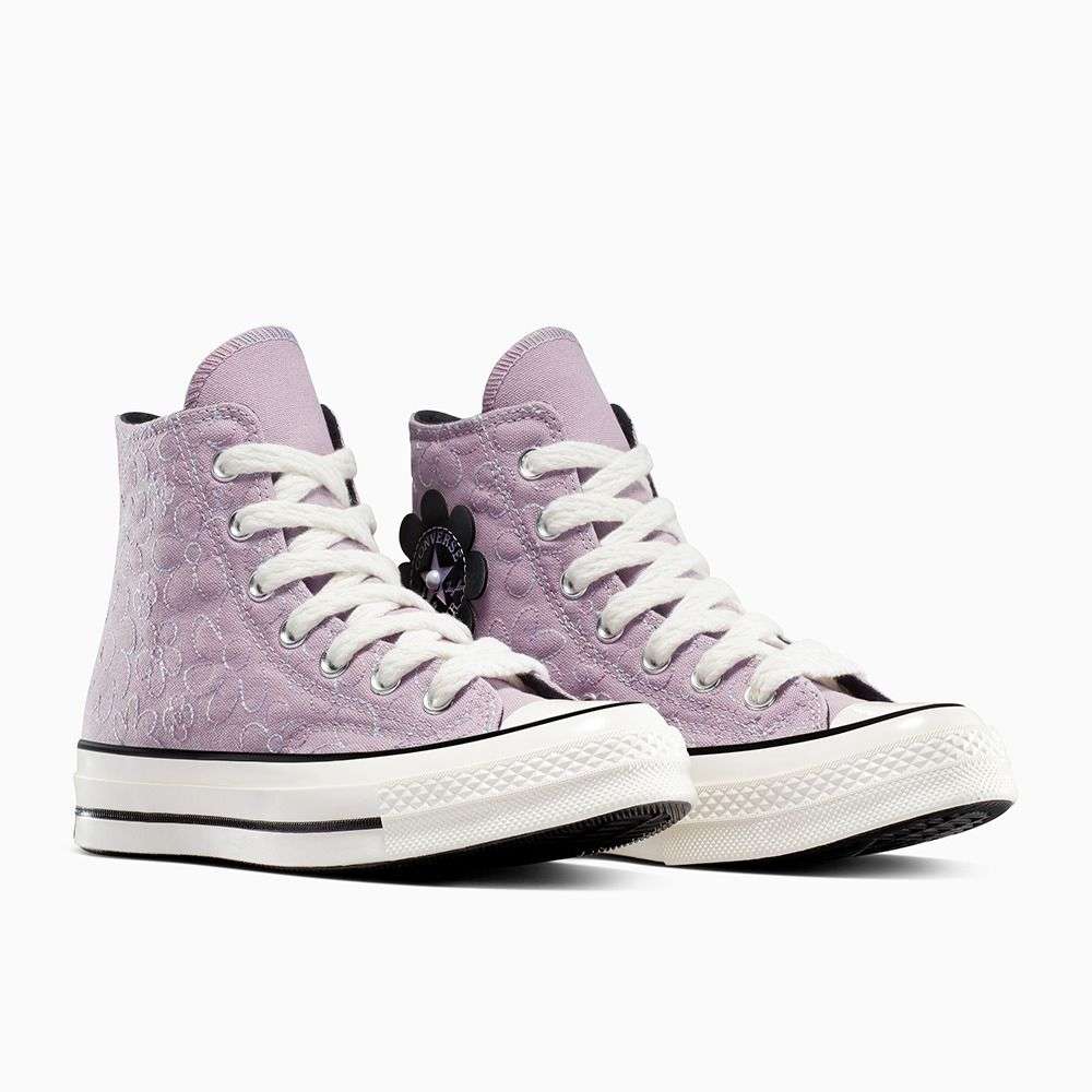 Shop Converse Women Chuck 70 Gradient Flowers High Top Purple