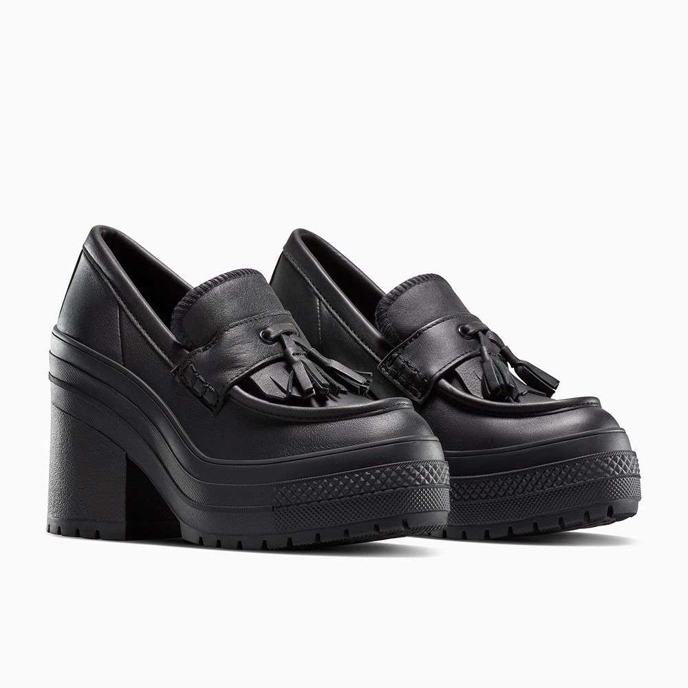 Shop Converse Women Chuck 70 De Luxe Heel Loafer Platform Leather