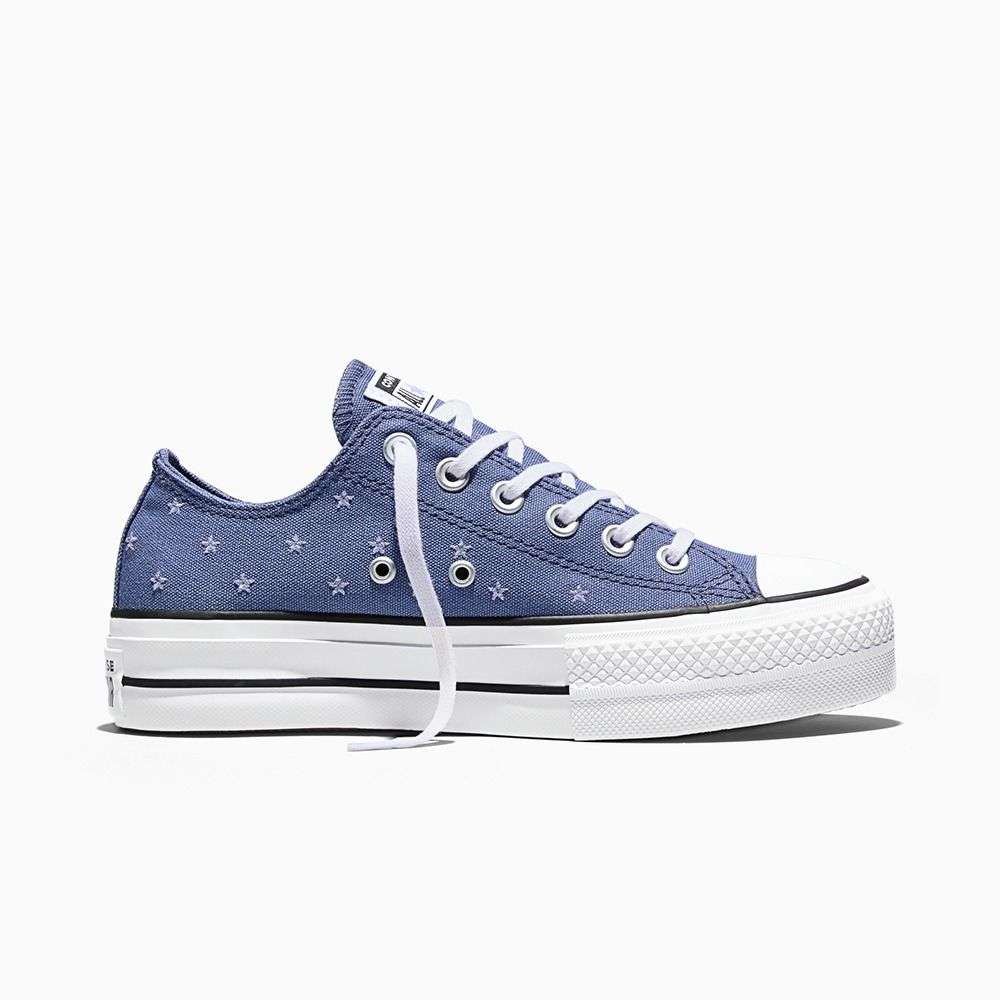 Chuck Taylor All Star Lift Platform Embroidered Stars women low top shoe-image-11