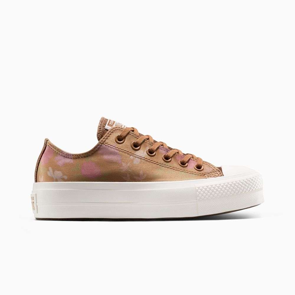 Chuck Taylor All Star Lift Platform Floral Satin women low top shoe