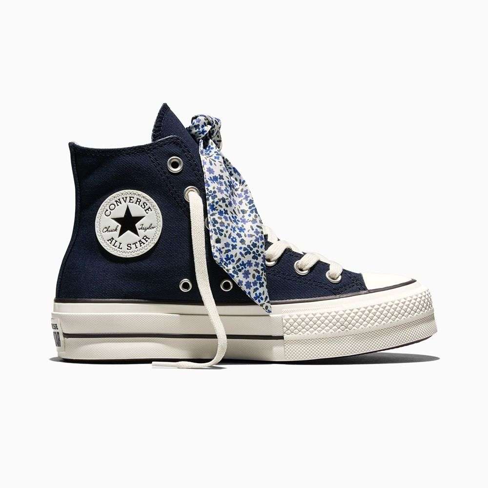 Chuck Taylor All Star Lift Platform Scarf Bow women high top shoe-image-48