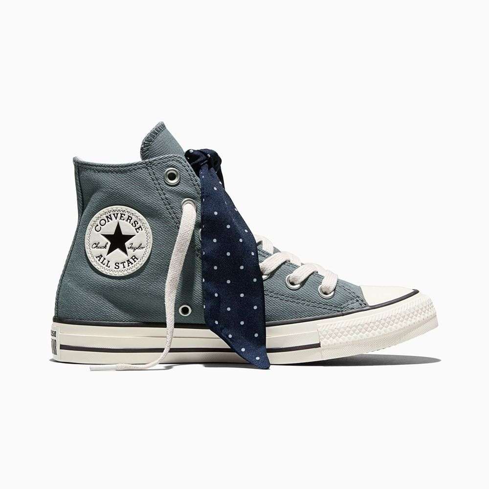 Chuck Taylor All Star Scarf Bow women high top shoe