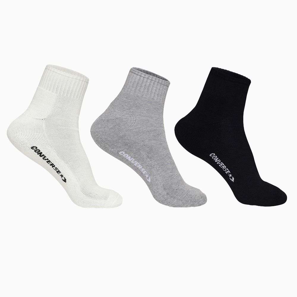 3-Pack Half Cushion Quarter Socks unisex socks