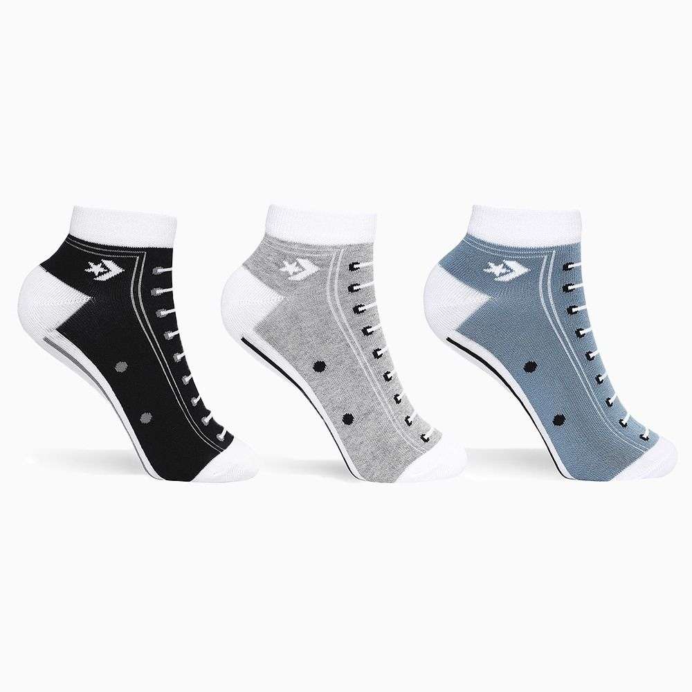 3-Pack Multi-color Ankle Socks unisex socks