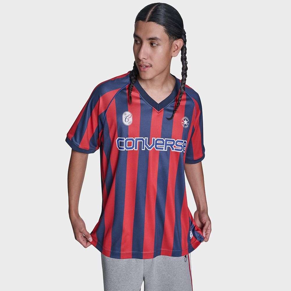 Striped Relaxed Soccer Jersey men's t-shirt-image-5