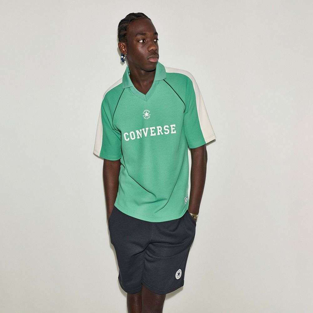 Retro Jersey Short Sleeve Polo T-shirt men's short-image-25