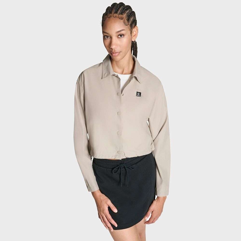 Cropped Parachute Shirt women shirt