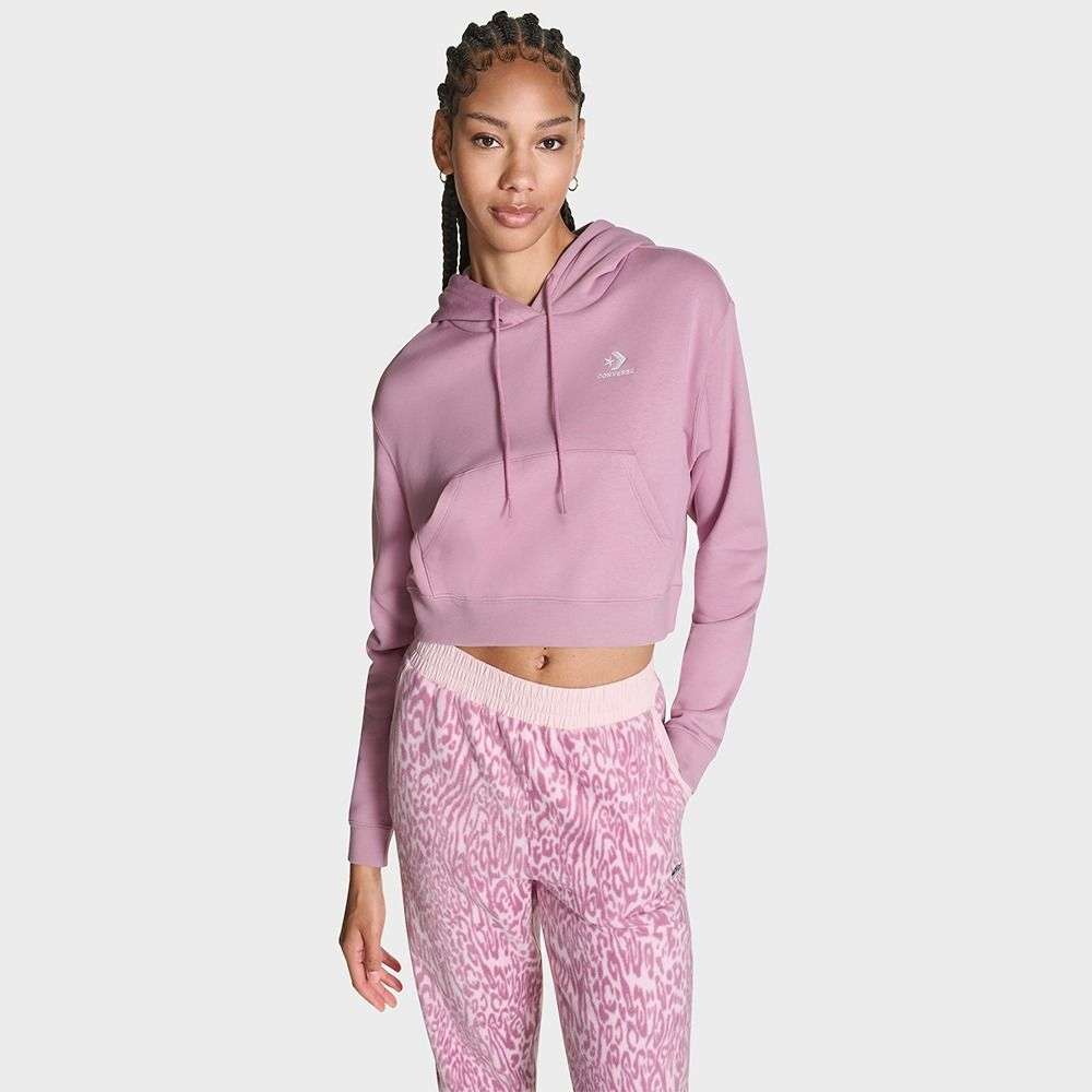 Star Chevron Cropped Hoodie women sweatshirt